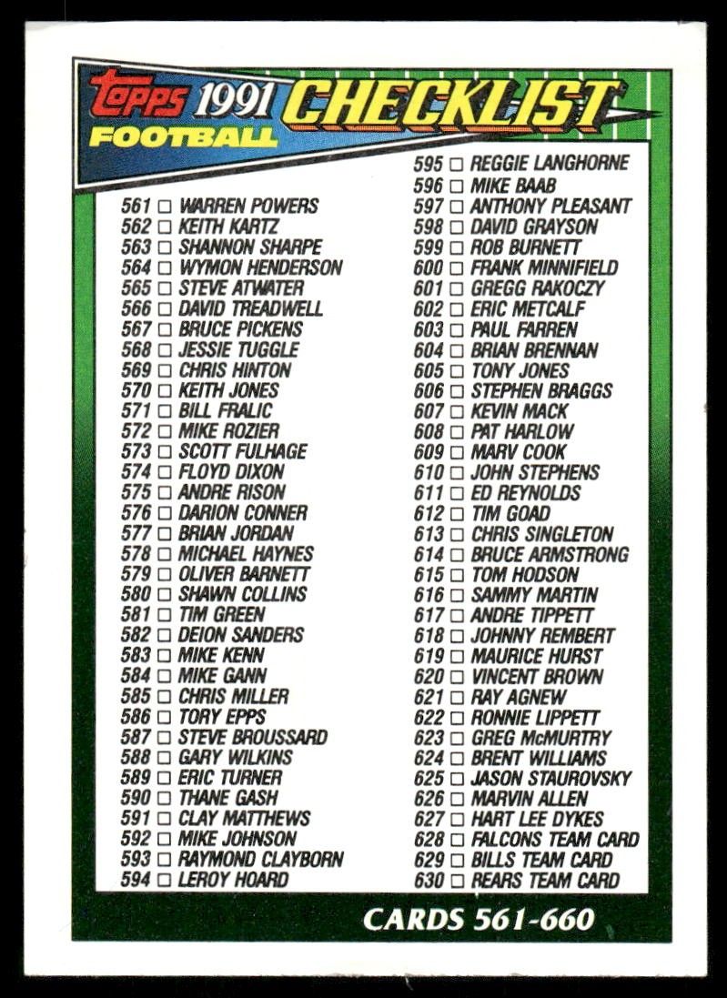 Checklist 561-660